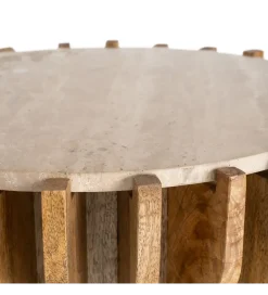 Zona-Design Stolik kawowy boczny TEKALEMA 62 cm drewno mango