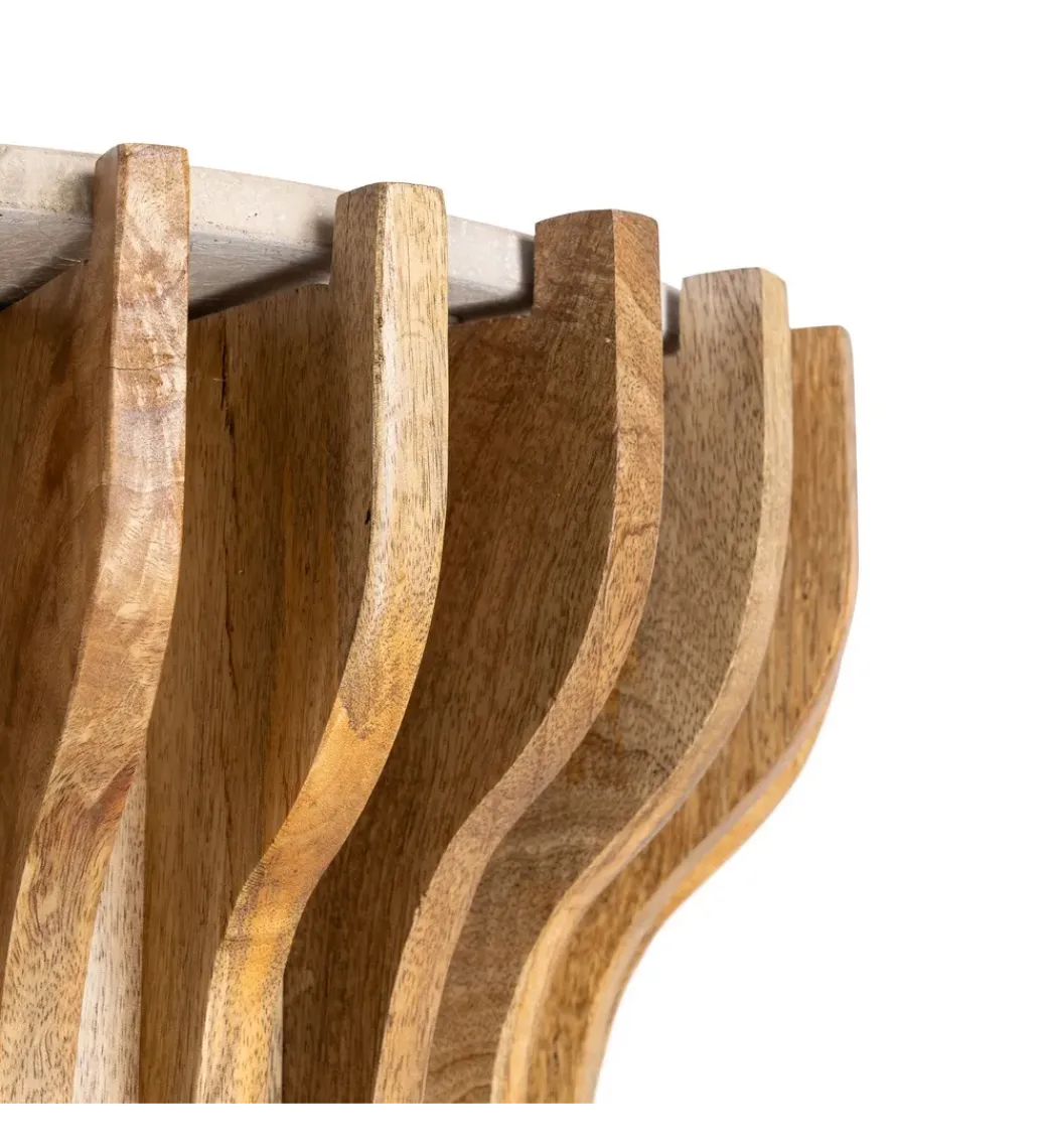 Zona-Design Stolik kawowy boczny TEKALEMA 62 cm drewno mango