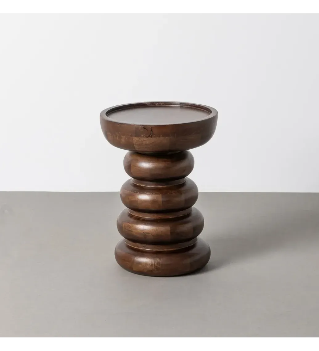 Zona-Design Stolik kawowy boczny TERANMO 47 cm drewno mango