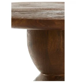 L&L Stolik kawowy boczny TORIR 50 cm drewno mango