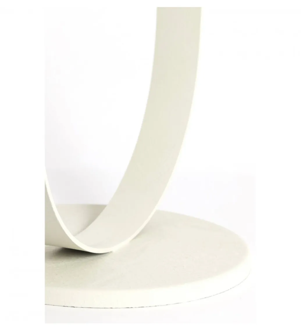 L&L Stolik kawowy boczny TRIANA 65 cm kremowy mat