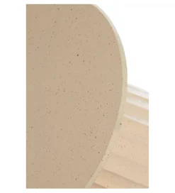 L&L Stolik kawowy boczny VEGLIA 60 cm piaskowy mat jasny brązowy