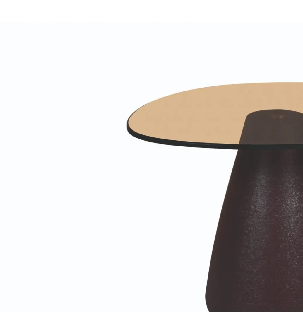 LF-Design Stolik kawowy Brix Mylon 50 cm Brązowy
