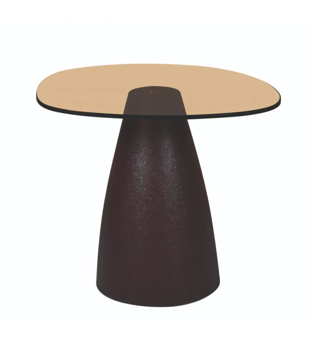 LF-Design Stolik kawowy Brix Mylon 50 cm Brązowy