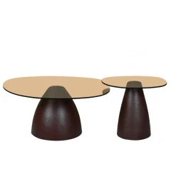 LF-Design Stolik kawowy Brix Mylon 50 cm Brązowy