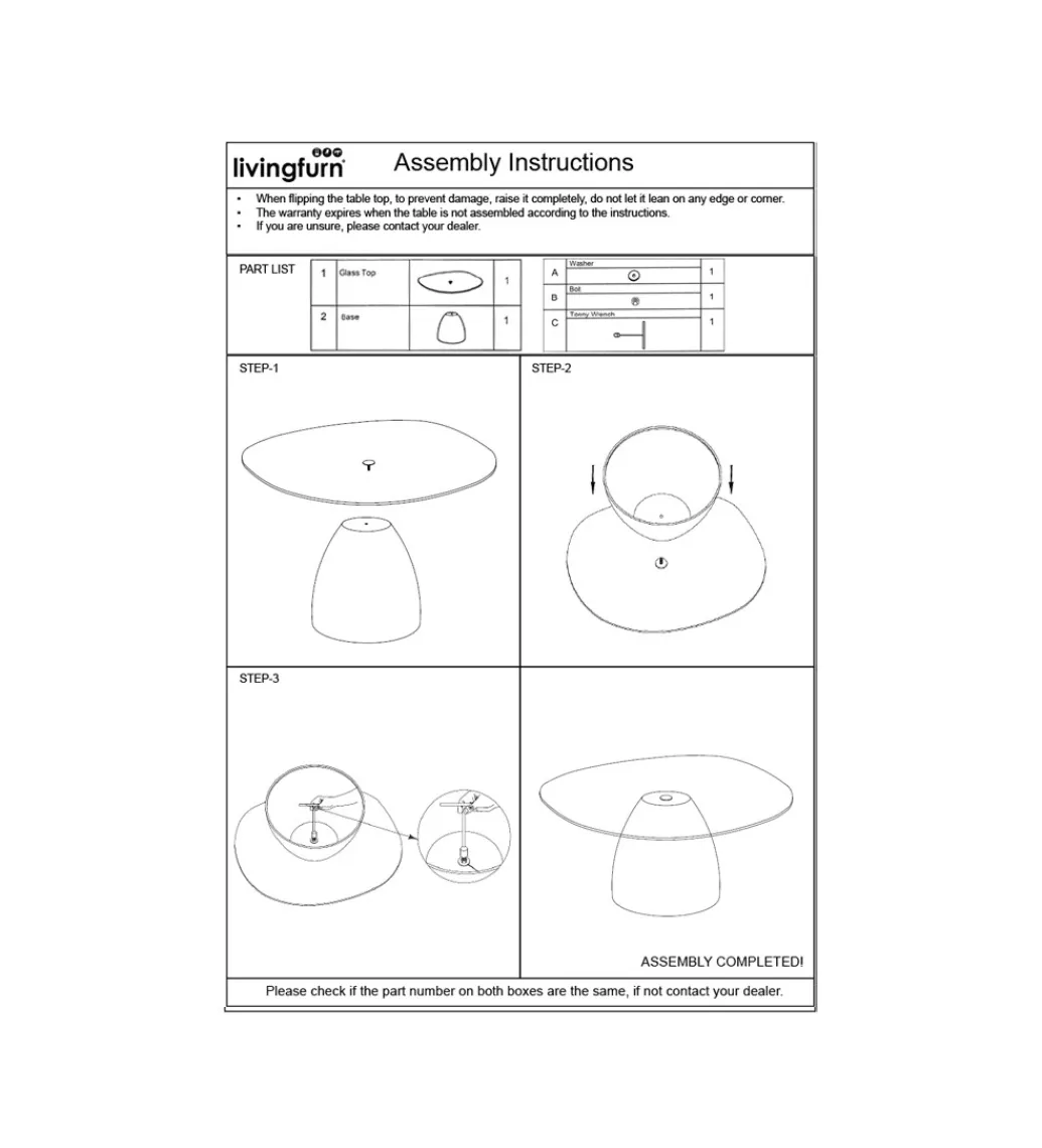 LF-Design Stolik kawowy Brix Mylon 86 cm Brązowy