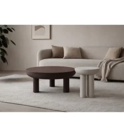 LF-Design Stolik kawowy BRIX NIKO 85 cm brązowy