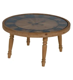 Zona-Design Stolik kawowy CLOCKY 80 cm drewno jodła