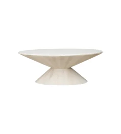 RW Stolik kawowy CONICA 122 cm drewno mango