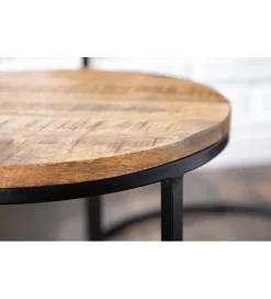 Invicta Interior - przedsprzedaż Stolik kawowy CRAFT Elements zestaw 2 naturalny Mango