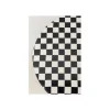 KARE Stolik kawowy DOMERO CHESS 25 cm czarno biały
