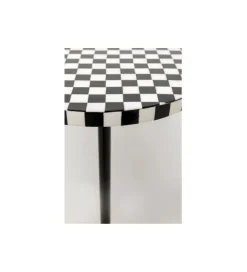 KARE Stolik kawowy DOMERO CHESS 25 cm czarno biały