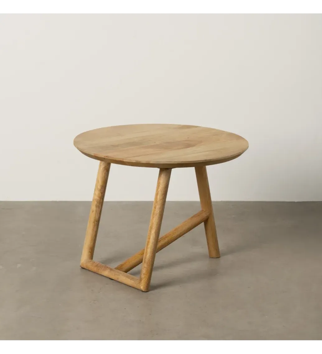 Zona-Design Stolik kawowy DREKEO 60 cm drewno mango
