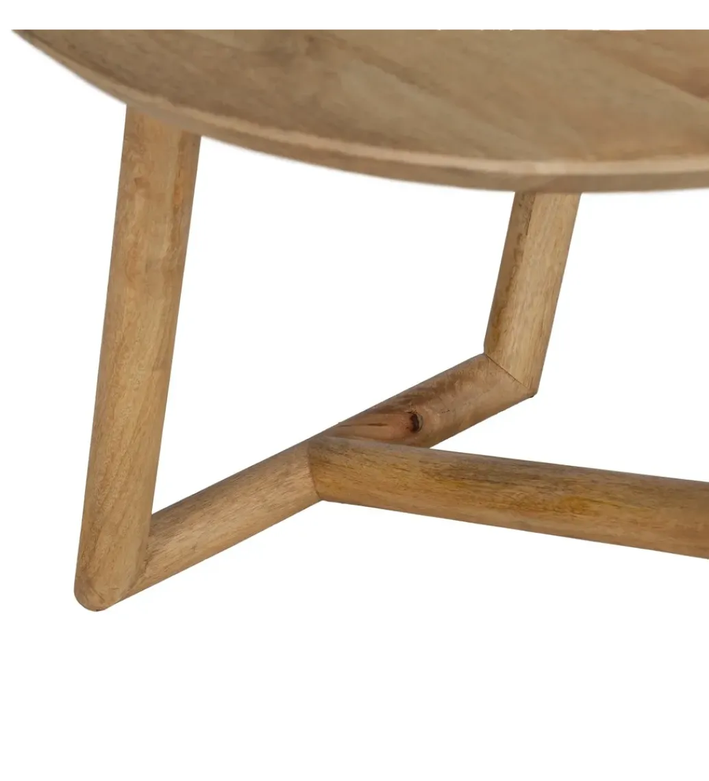 Zona-Design Stolik kawowy DREKEO 60 cm drewno mango