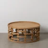 Zona-Design Stolik kawowy EMANEL 80 cm drewno jodła