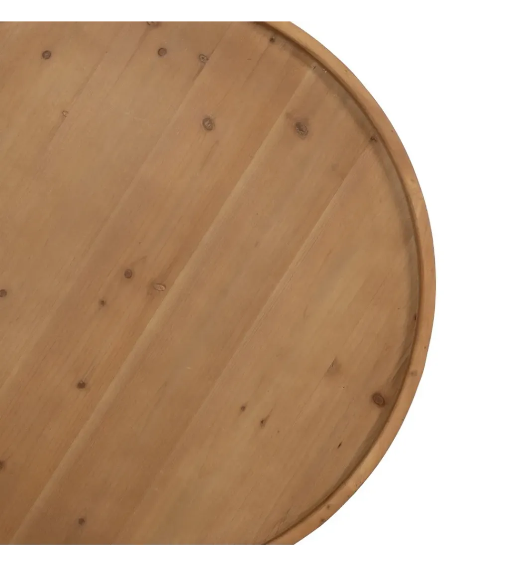 Zona-Design Stolik kawowy EMANEL 80 cm drewno jodła