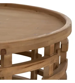 Zona-Design Stolik kawowy EMANEL 80 cm drewno jodła