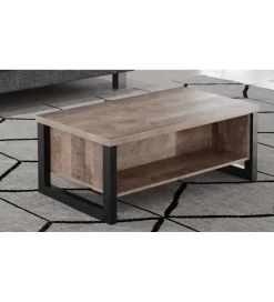 MCA Stolik kawowy EMILE 110 cm w optyce dąb tytoniowo-brązowy
