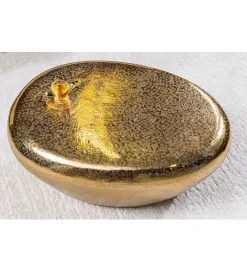 Invicta Interior - przedsprzedaż Stolik kawowy EROCK 75 cm złoty