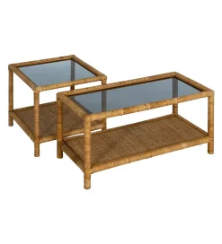 Zona-Design Stolik kawowy ESTAZ 50 cm naturalny ratan