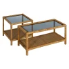 Zona-Design Stolik kawowy ESTAZ 90 cm naturalny ratan