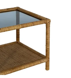 Zona-Design Stolik kawowy ESTAZ 90 cm naturalny ratan