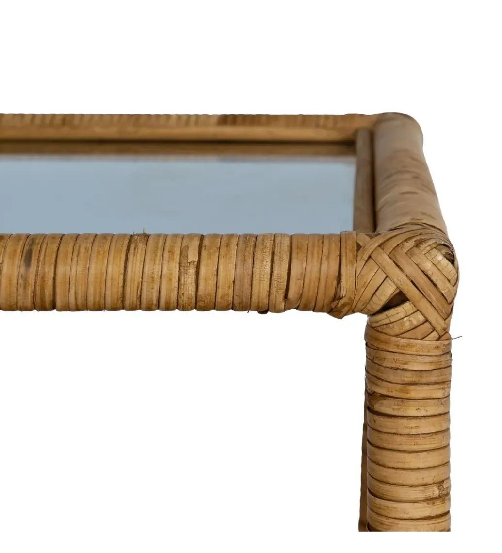 Zona-Design Stolik kawowy ESTAZ 90 cm naturalny ratan