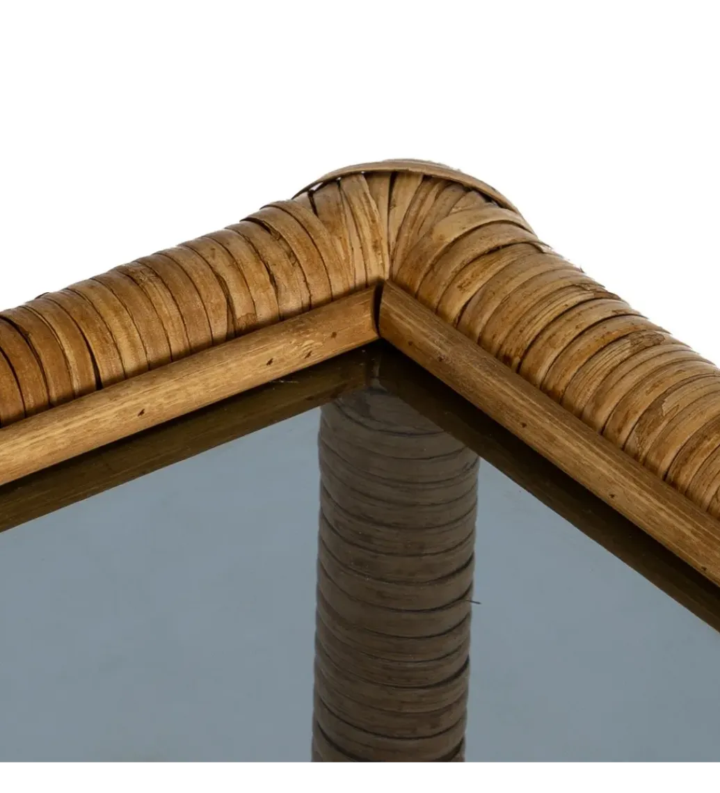 Zona-Design Stolik kawowy ESTAZ 90 cm naturalny ratan
