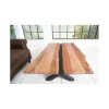 Invicta Interior - przedsprzedaż Stolik kawowy EUFRAT Amazonas 105 cm drewno akacja
