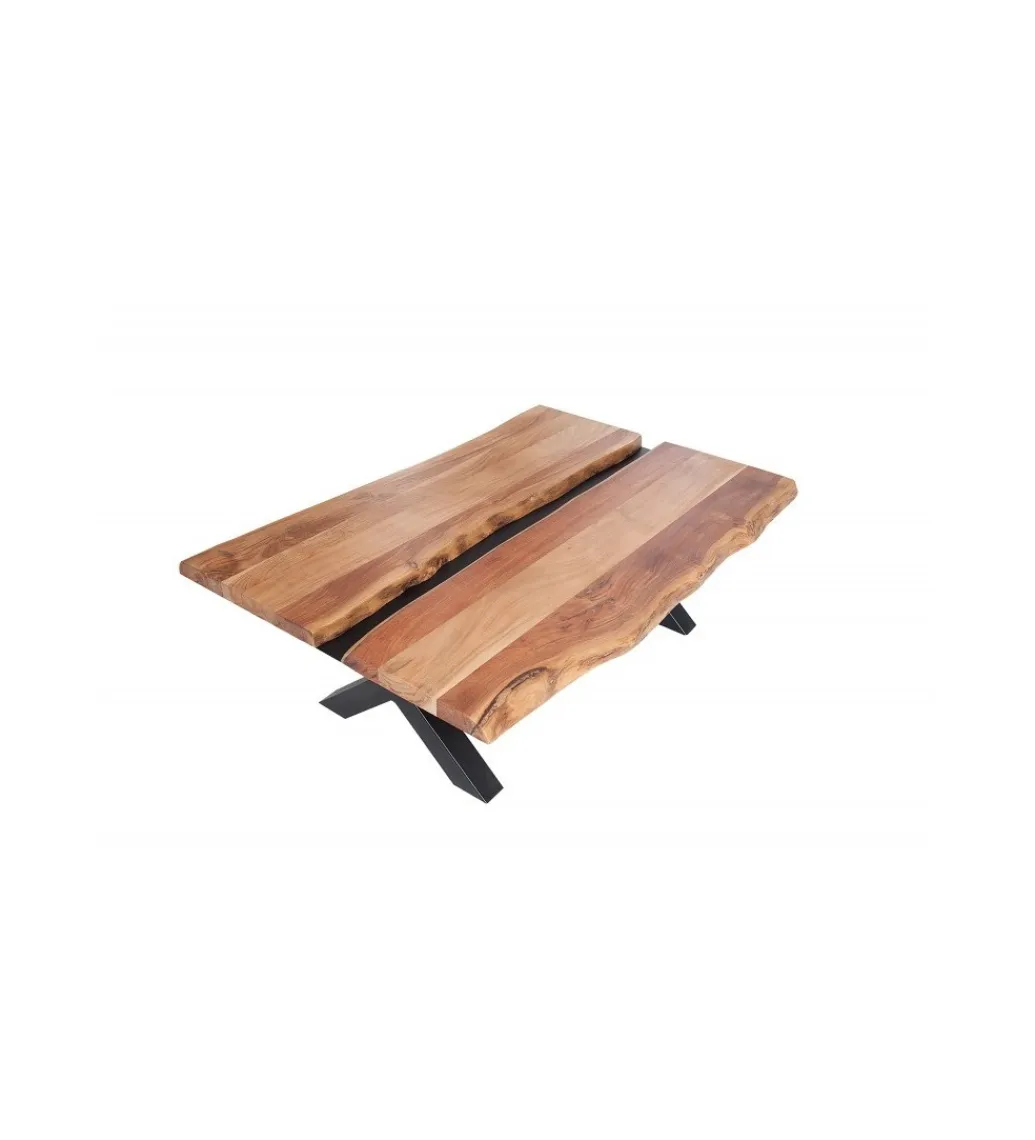 Invicta Interior - przedsprzedaż Stolik kawowy EUFRAT Amazonas 105 cm drewno akacja