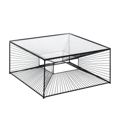 Zona-Design Stolik kawowy GEMETRO 80 cm czarny