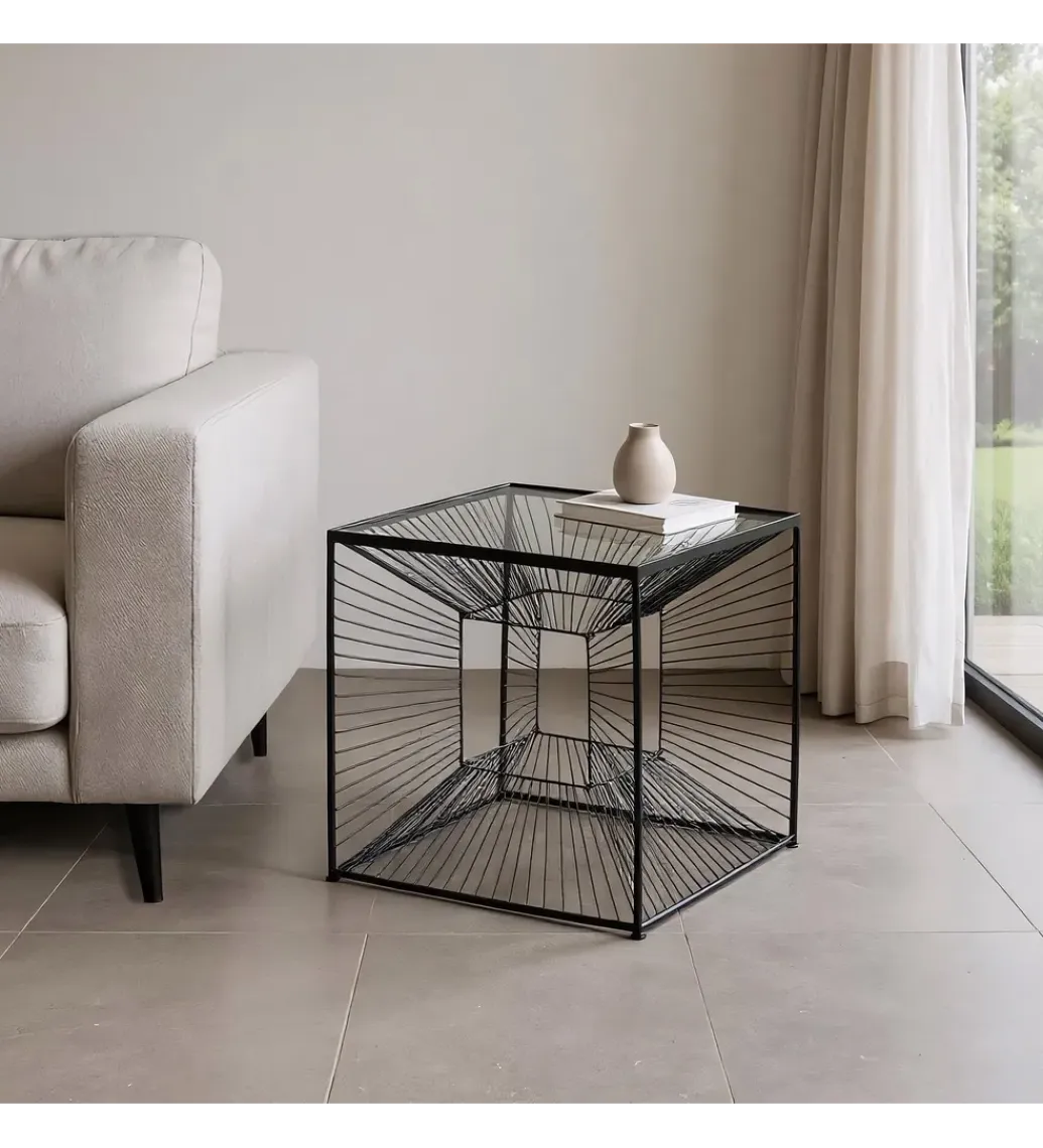 Zona-Design Stolik kawowy GEMETRO 45 cm czarny