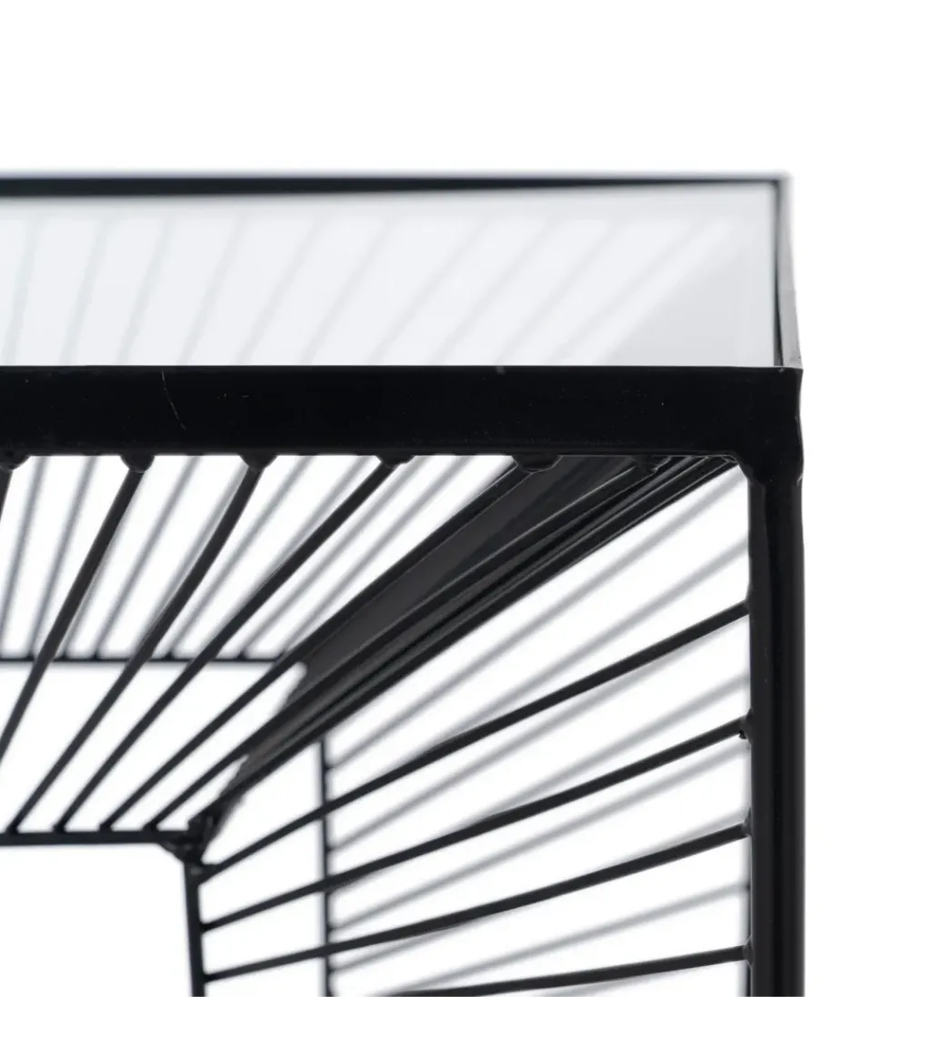 Zona-Design Stolik kawowy GEMETRO 45 cm czarny