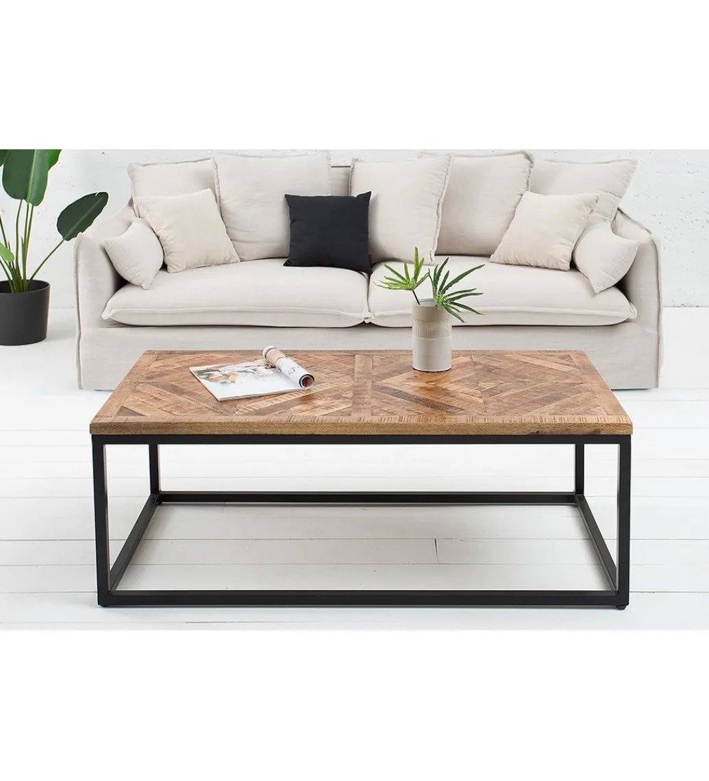 Invicta Interior - przedsprzedaż Stolik kawowy GRANDE Infinity Home 100 cm drewno Mango