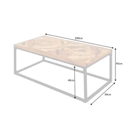 Invicta Interior - przedsprzedaż Stolik kawowy GRANDE Infinity Home 100 cm drewno Mango