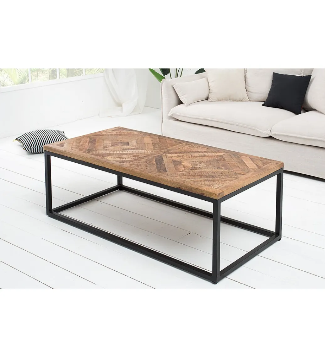 Invicta Interior - przedsprzedaż Stolik kawowy GRANDE Infinity Home 100 cm drewno Mango