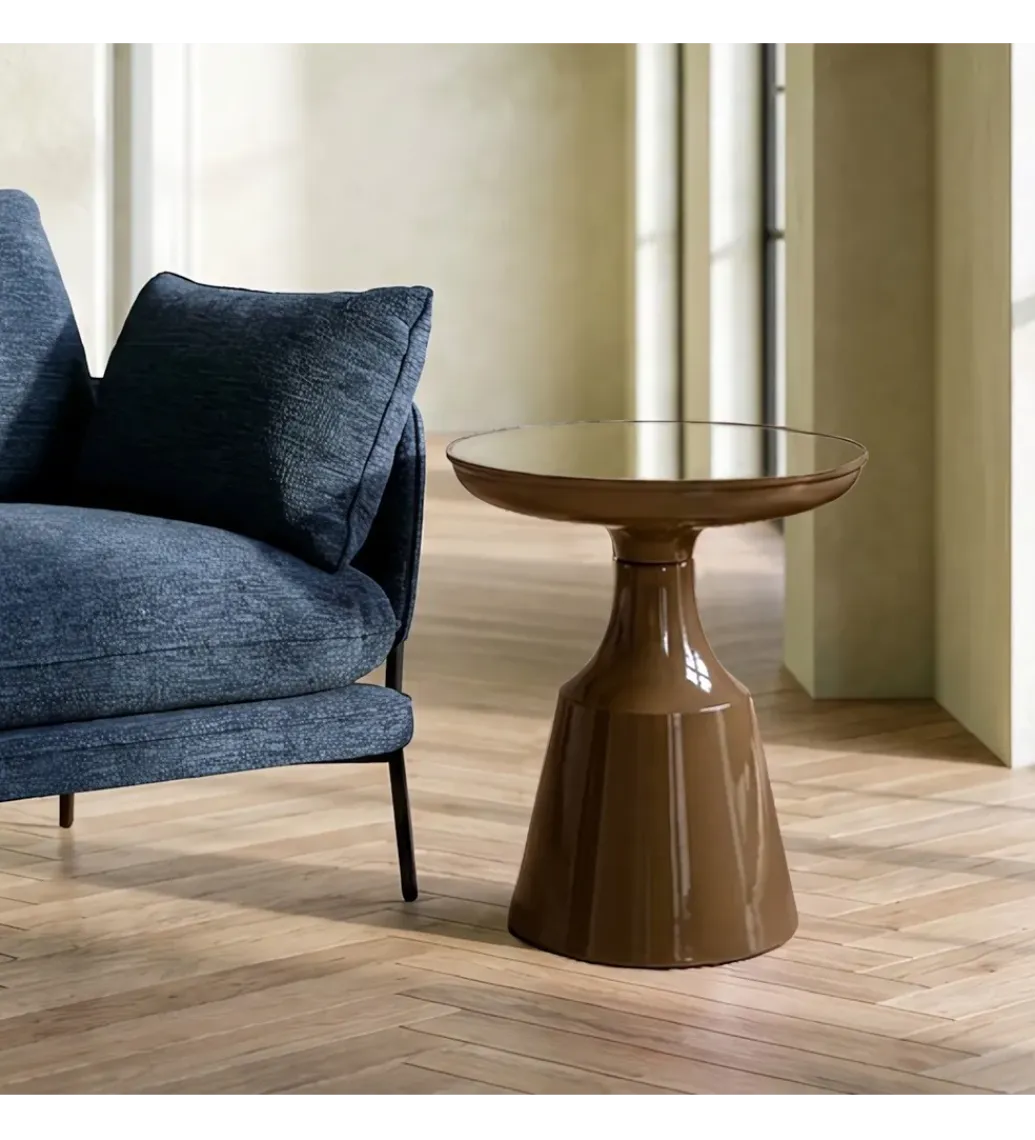 Zona-Design Stolik kawowy HAERW 61 cm brązowy