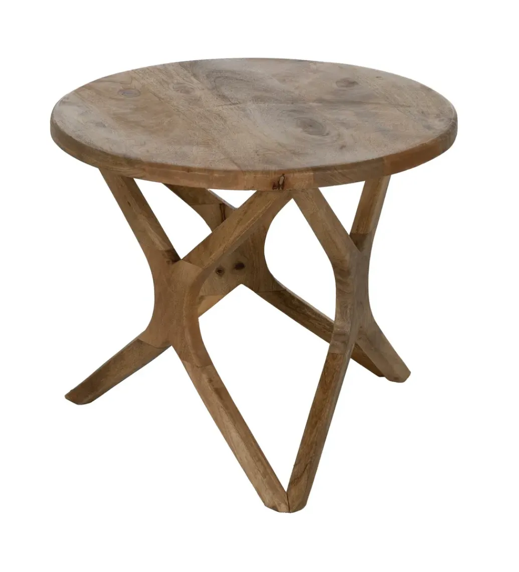 Zona-Design Stolik kawowy HOKE 60 cm drewno mango