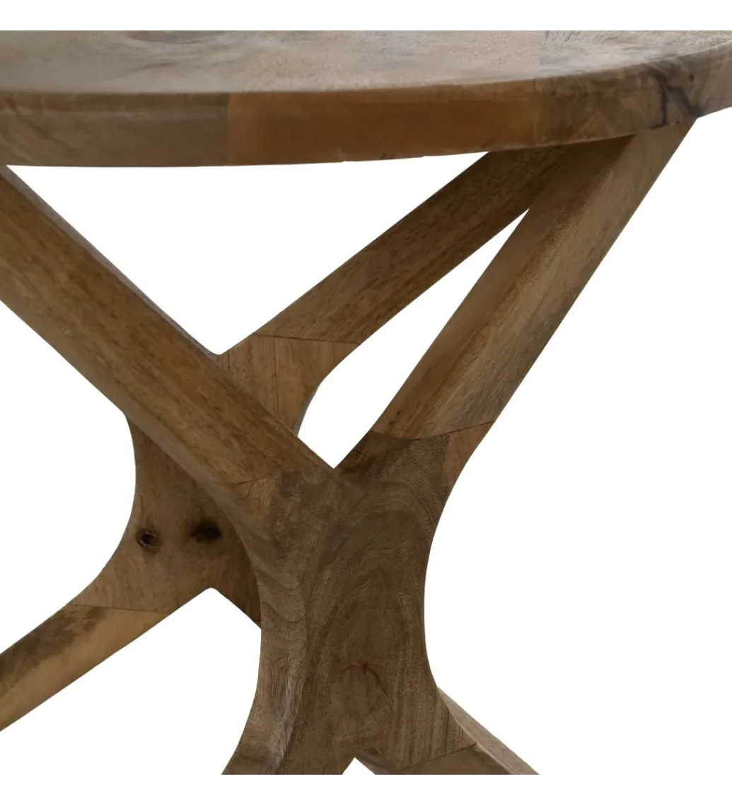 Zona-Design Stolik kawowy HOKE 60 cm drewno mango