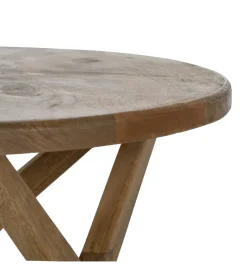 Zona-Design Stolik kawowy HOKE 60 cm drewno mango