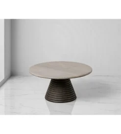 Zona-Design Stolik kawowy HYGYD 90 cm drewno mango