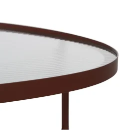 Zona-Design Stolik kawowy INDUSTRIAL 78 cm Ciemna Terakota
