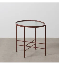 Zona-Design Stolik kawowy INDUSTRIAL 55 cm Ciemna Terakota