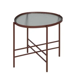 Zona-Design Stolik kawowy INDUSTRIAL 55 cm Ciemna Terakota