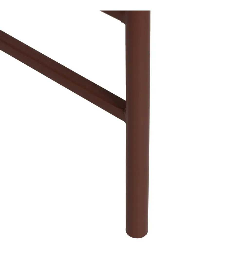 Zona-Design Stolik kawowy INDUSTRIAL 55 cm Ciemna Terakota