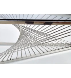 Halmar Stolik Kawowy INFINITY 120 cm srebrny