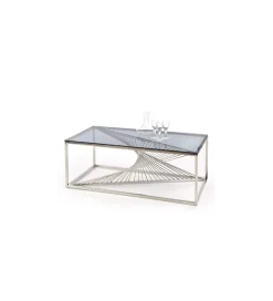 Halmar Stolik Kawowy INFINITY 120 cm srebrny
