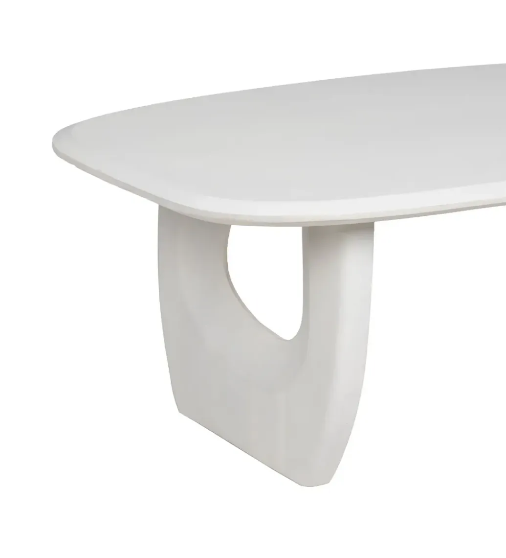 Zona-Design Stolik kawowy KARAZ 130 cm drewno akacja różowo-biały