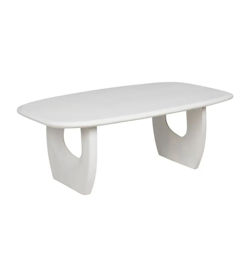 Zona-Design Stolik kawowy KARAZ 130 cm drewno akacja różowo-biały