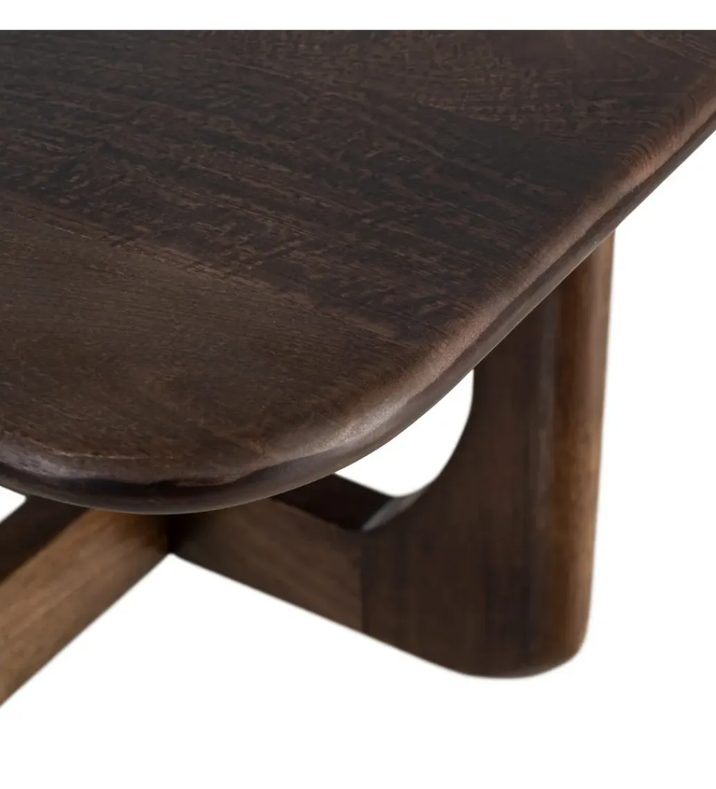 Zona-Design Stolik kawowy KIRITON 80 cm drewno mango